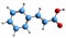 3D image of Cinnamic acid skeletal formula