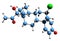 3D image of Cismadinone skeletal formula