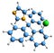 3D image of Clotrimazole skeletal formula
