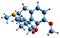 3D image of Codeine skeletal formula