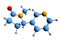 3D image of cotinine skeletal formula