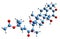 3D image of Cucurbitacin skeletal formula