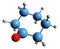 3D image of Cyclohexanone skeletal formula