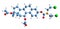 3D image of Cytestrol acetate skeletal formula