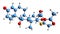 3D image of Deflazacort skeletal formula