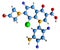 3D image of Delafloxacin skeletal formula