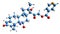 3D image of Dexamethasone isonicotinate skeletal formula