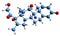 3D image of Dexamethasone skeletal formula