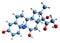 3D image of Dexamethasone skeletal formula