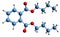 3D image of Dibutyl phthalate skeletal formula