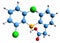 3D image of diclofenac skeletal formula