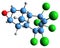 3D image of Dieldrin skeletal formula