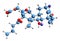 3D image of Difluprednate skeletal formula