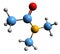 3D image of Dimethylacetamide skeletal formula