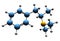 3D image of Dimethylamphetamine skeletal formula