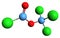 3D image of Diphosgene skeletal formula