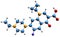 3D image of Enrofloxacin skeletal formula