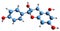 3D image of Epiafzelechin skeletal formula