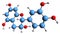 3D image of epicatechin skeletal formula