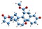 3D image of Eplerenone skeletal formula