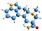 3D image of Ergine skeletal formula