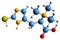 3D image of Ergothioneine skeletal formula
