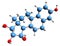 3D image of Estetrol skeletal formula