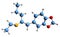 3D image of Ethyl-K skeletal formula