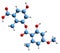 3D image of Evernic acid skeletal formula