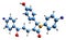 3D image of Ezetimibe skeletal formula