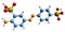 3D image of Fast Yellow AB skeletal formula