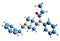 3D image of Fentanyl skeletal formula