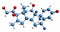 3D image of Flumetasone skeletal formula