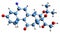 3D image of Flunisolide skeletal formula