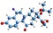 3D image of Fluocinolone acetonide skeletal formula