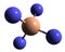 3D image of Fluoroboric acid skeletal formula