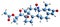 3D image of Fluperolone acetate skeletal formula