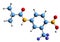 3D image of Flutamide skeletal formula