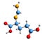 3D image of Formiminoglutamic acid skeletal formula