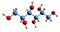 3D image of Galactitol skeletal formula