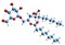 3D image of Galactolipid skeletal formula