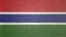 3D image of the Gambia flag.