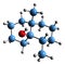 3D image of Geosmin skeletal formula