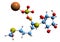 3D image of Glucoraphanin skeletal formula