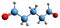 3D image of Glutaraldehyde skeletal formula