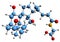 3D image of Glycocholic acid skeletal formula