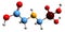 3D image of Glyphosate skeletal formula