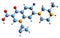 3D image of Grepafloxacin skeletal formula