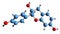 3D image of Guibourtinidol skeletal formula