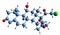 3D image of Halcinonide skeletal formula